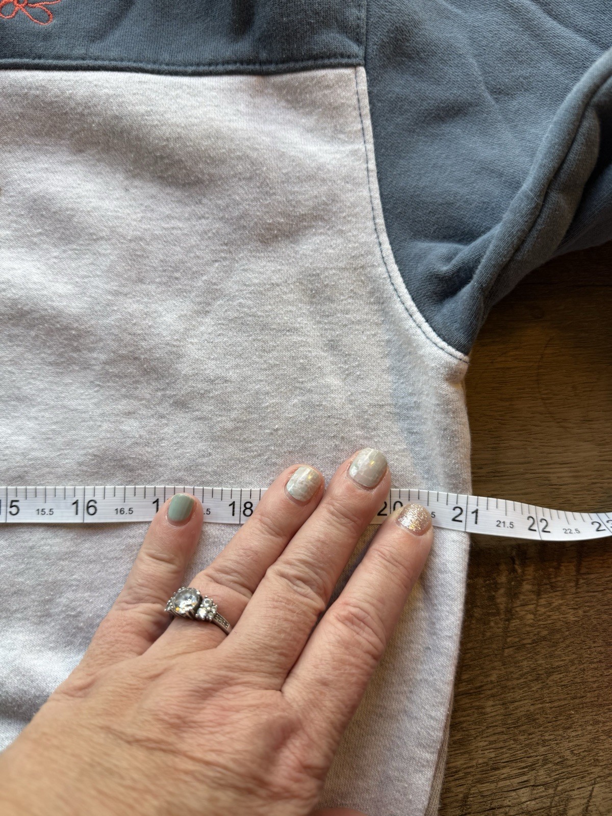 Champion Hoodie Pullover Patchwork Colorblock Siz… - image 8