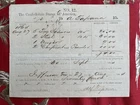 1864 Confederate States of America CSA receipt, Jefferson, Texas