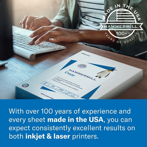 Hammermill Laser Print Office Paper 98 Brightness 28lb 8-1/2 x 11 White 500 - 第 6/7 張圖片