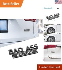 Durable 3d Black White Car Emblem Sticker - Zinc Alloy Decal For Motorcycles
