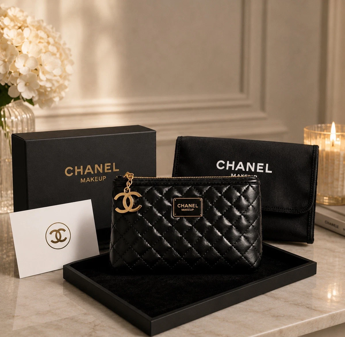 CHANEL Pouch In Makeup Bags & Cases for sale | eBay