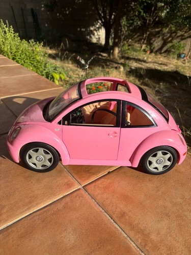 Voiture Rose A Toit Ouvrant / Volkswagen Coccinelle BARBIE Mattel - Imagen 3 de 9