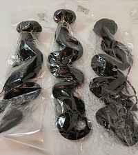 NEW LOT OF 3 Feibin 1B Body Wave Remy Virgin Human Hair Bundles 14" 16" 18"