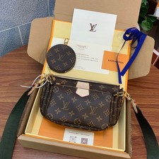 LouisV Favorite Monogram 3 Piece Crossbody Bag Green - NEW