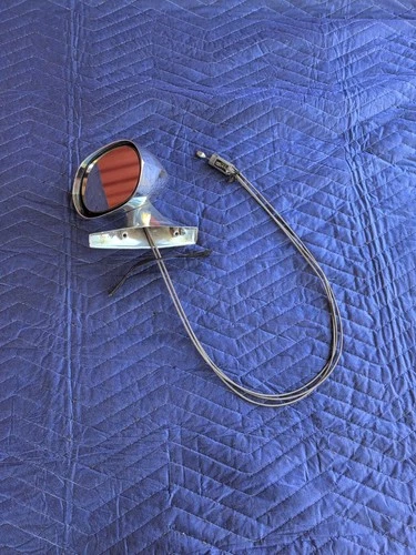 71 -72 Mopar E Body Challenger Barracuda Chrome Driver side LH Mirror 3548731