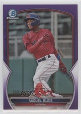 2023 Bowman Chrome Prospects Purple Refractor 3/250 Miguel Bleis #BCP-106 0i5v