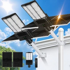16000W Commercial Solar Street Flood Light Lamp Outdoor Dusk To Dawn Wall Lamp