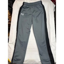 Under Armour Kids Gray Black Athletic Sweatpants Joggers Performance Pants