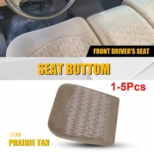 Fit 1999-2000 Ford F250 F350 F450 Tan Driver Perforated Cloth Bottom Seat Cover
