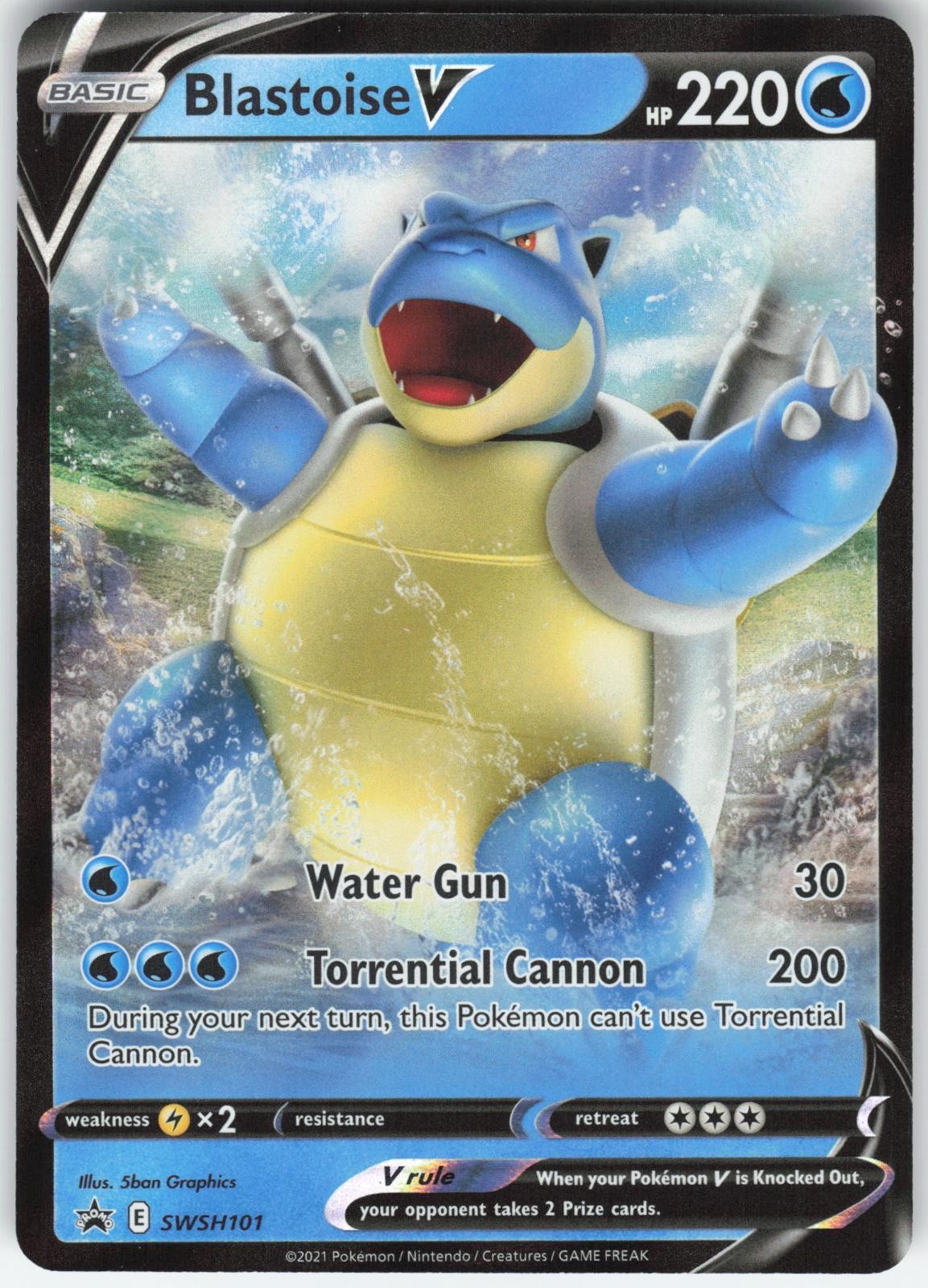 BLASTOISE V SWSH101 PROMO SWORD & SHIELD PROMO POKEMON NM