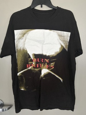FINDSLEEP- Burn Bridges Graphic Butterfly Black Men's Short Sleeve Crew Neck Tee
