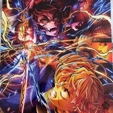 Demon Slayer Infinity Castle Key tablero de arte visual Zenitsu película bonificación #5 Japón