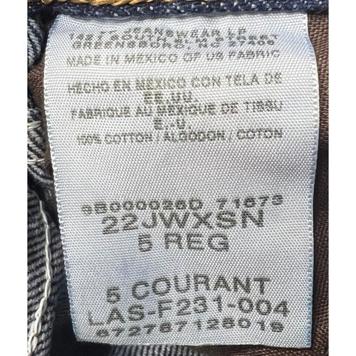 Wrangler 20X Youth Boy's Straight Leg Adj Waist Jeans - Size 5 Reg (22x19) - Picture 6 of 6
