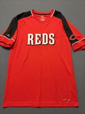 Cincinnati Reds Short Sleeve Cool Base Embroidered Shirt Majestic Men’s M