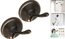 Towel Hooks Antique, 2 Pack Coat Robe Hook Heavy Duty Oil Rubbed Bronze