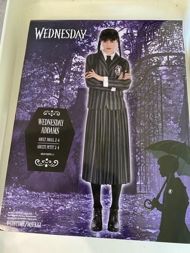 Wednesday Addams Costume Nevermore Uniform Addams family Women SM Halloween MGM - Picture 1 of 2