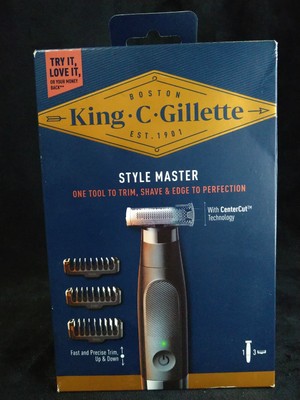 King C Gillette Style 3in1 Waterproof Master Trimmer Rasierer Precision Edge Trim 