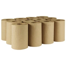 GRAINGER 38X644 Paper Towel Roll,Continuous,Brown,PK12 38X644