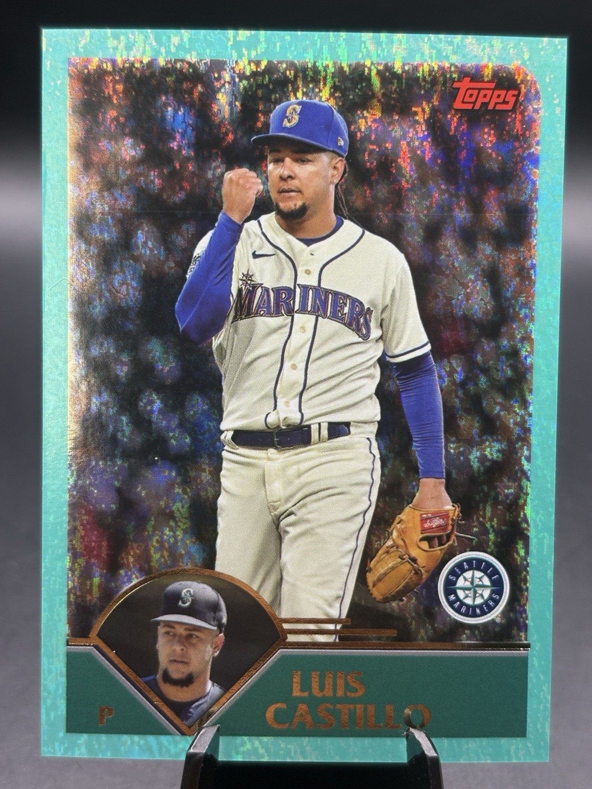 2023 Topps Archives #263 Luis Castillo Aqua Shimmer  /75