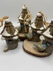 Lot of 4 Hallmark Nature's Sketchbook Marjolein Bastin Blue Bird ornaments Xmas