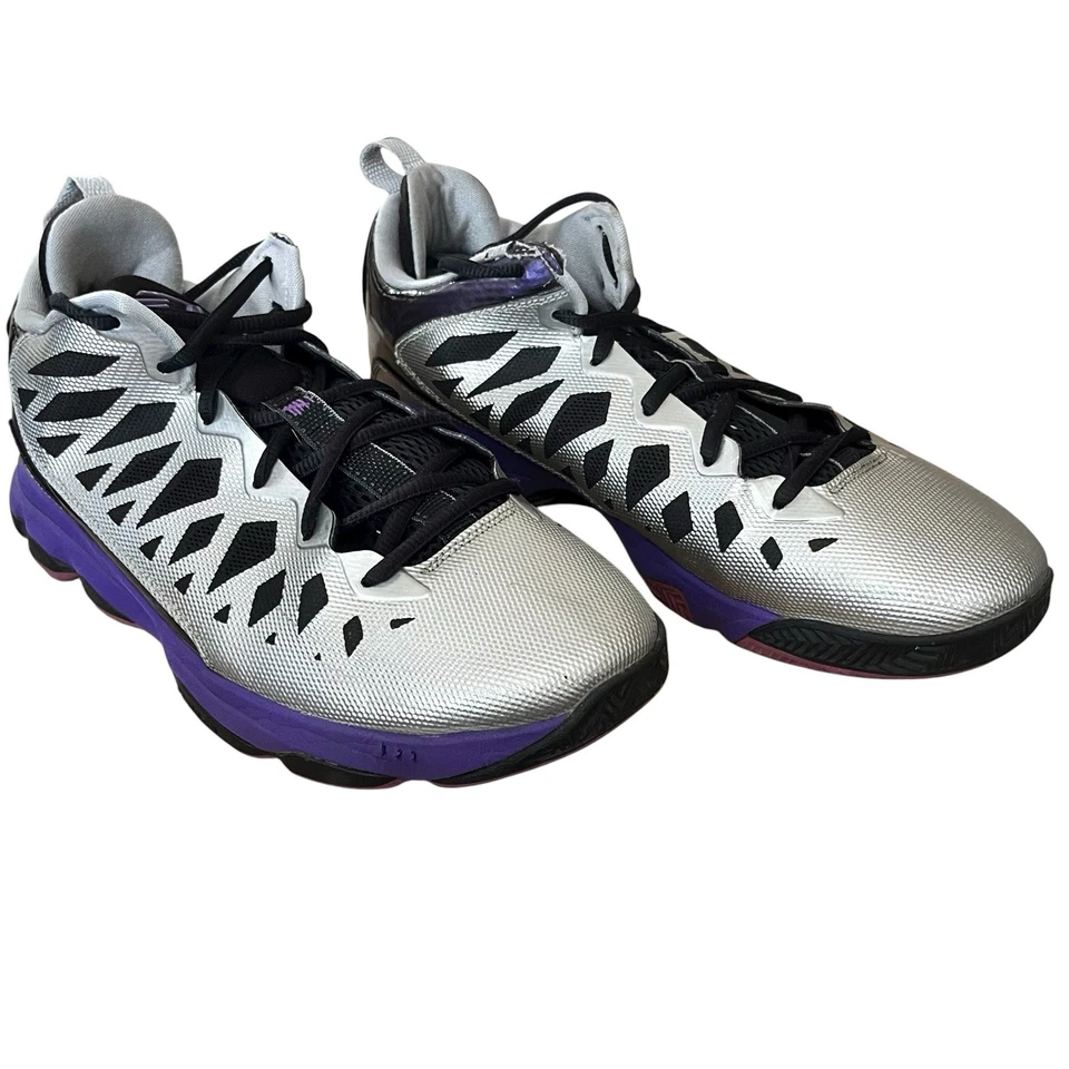 Nike Air Jordan CP3 VI 6 Chris Paul Zapatos Para Hombres 10.5 Plateado Púrpura 535807005 Foto 4 de 4