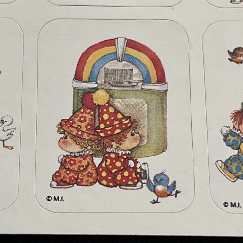 M.I. vintage anni 80 Foglio Adesivo CLOWNS - Raro e HTF - Foto 9 di 11