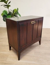 MCM Lane Altavista Drop Down Record Cabinet-Walnut Vintage LP Vinyl Storage End