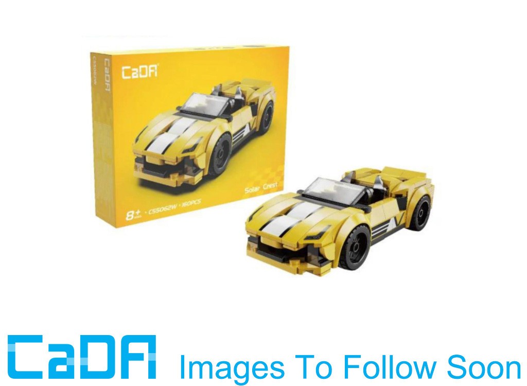 CaDA C55062W Golden Star Crest Racing Car Plastic Brick Model Kit