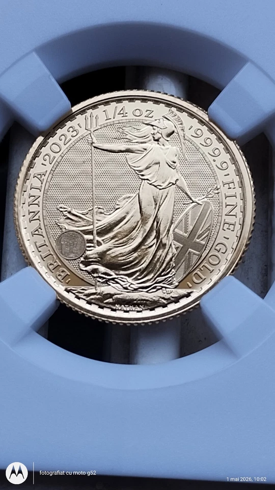 Moneda de oro Britannia 2023 1/4 oz - Carlos III - BU - Imagen 1 de 2