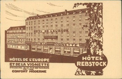 Ansichtskarte Hotel Rebstock Et de la Vignette (Nr.9473)
