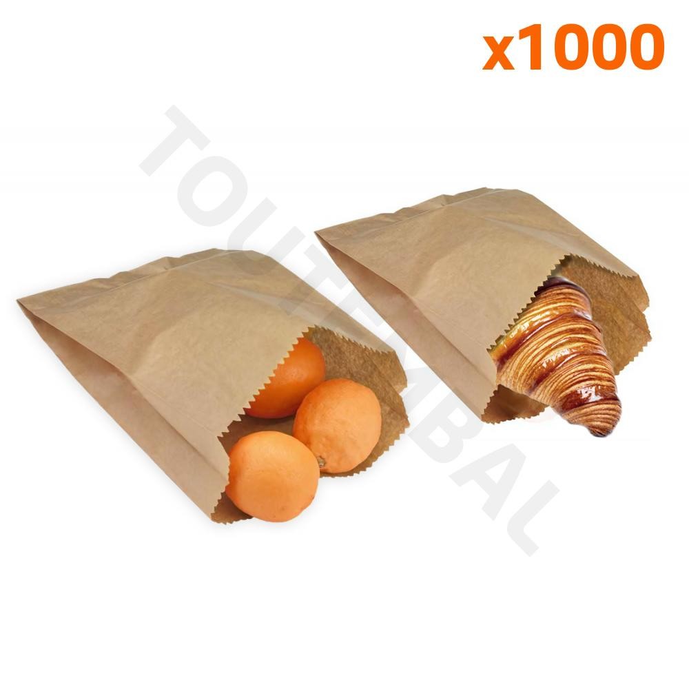 Sachet kraft brun économique 18x6x30 cm pour r&eacute;duire les co&ucirc;ts d'emballage commerce