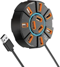 10-Port USB 2.0 Multi Charger Hub Splitter High Speed Adapter Laptop PC