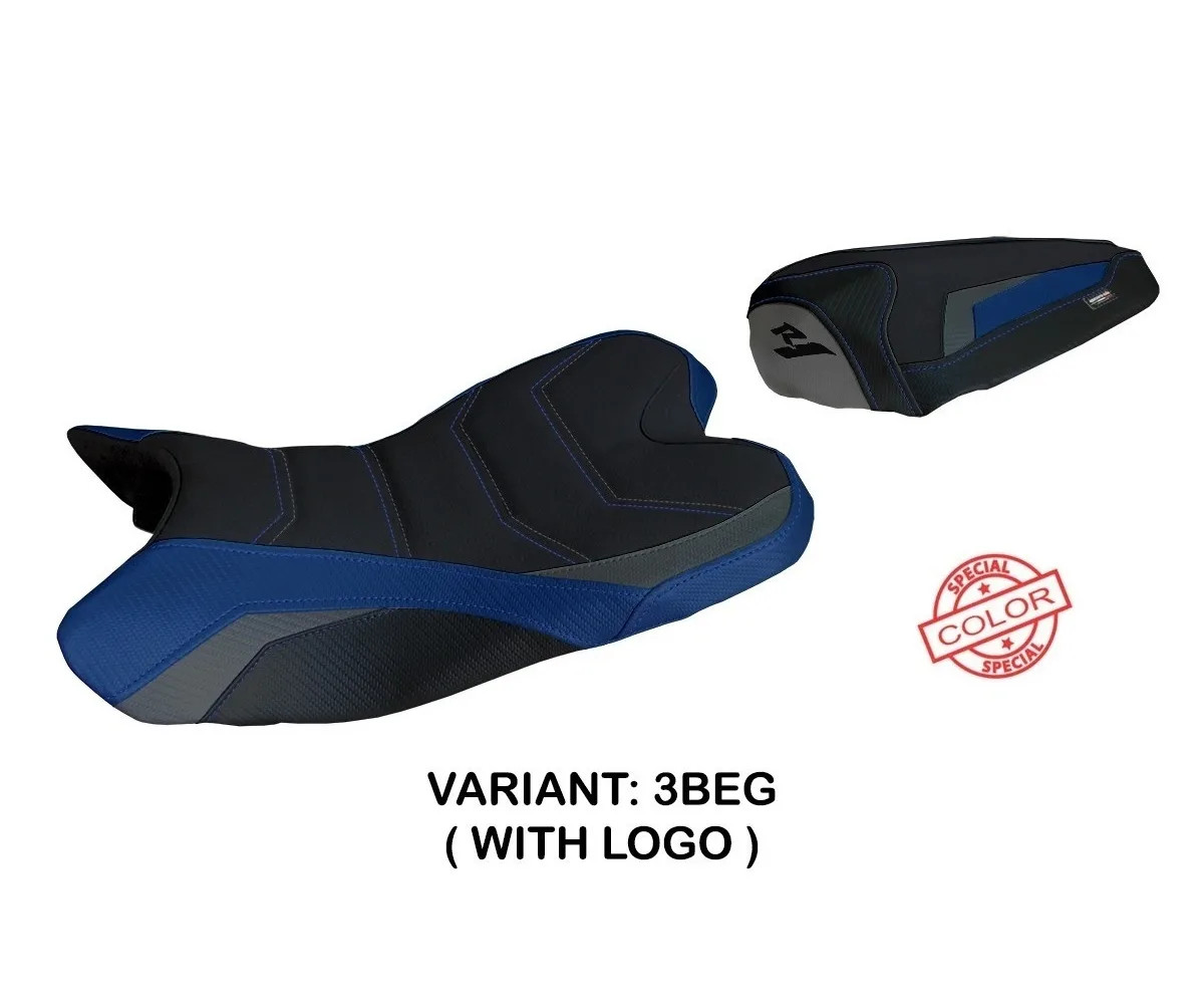 Seat saddle cover Balsas SColor Ultragrip Blue-Gray TPZ YAMAHA R1 2009 2014 1GY