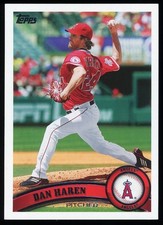 Dan Haren 2011 Topps #626 Diamond Sparkle Variation SP SSP Angels