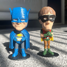 Only Fools and Horses Batman & Robin Collectable Figures Hand Painted 