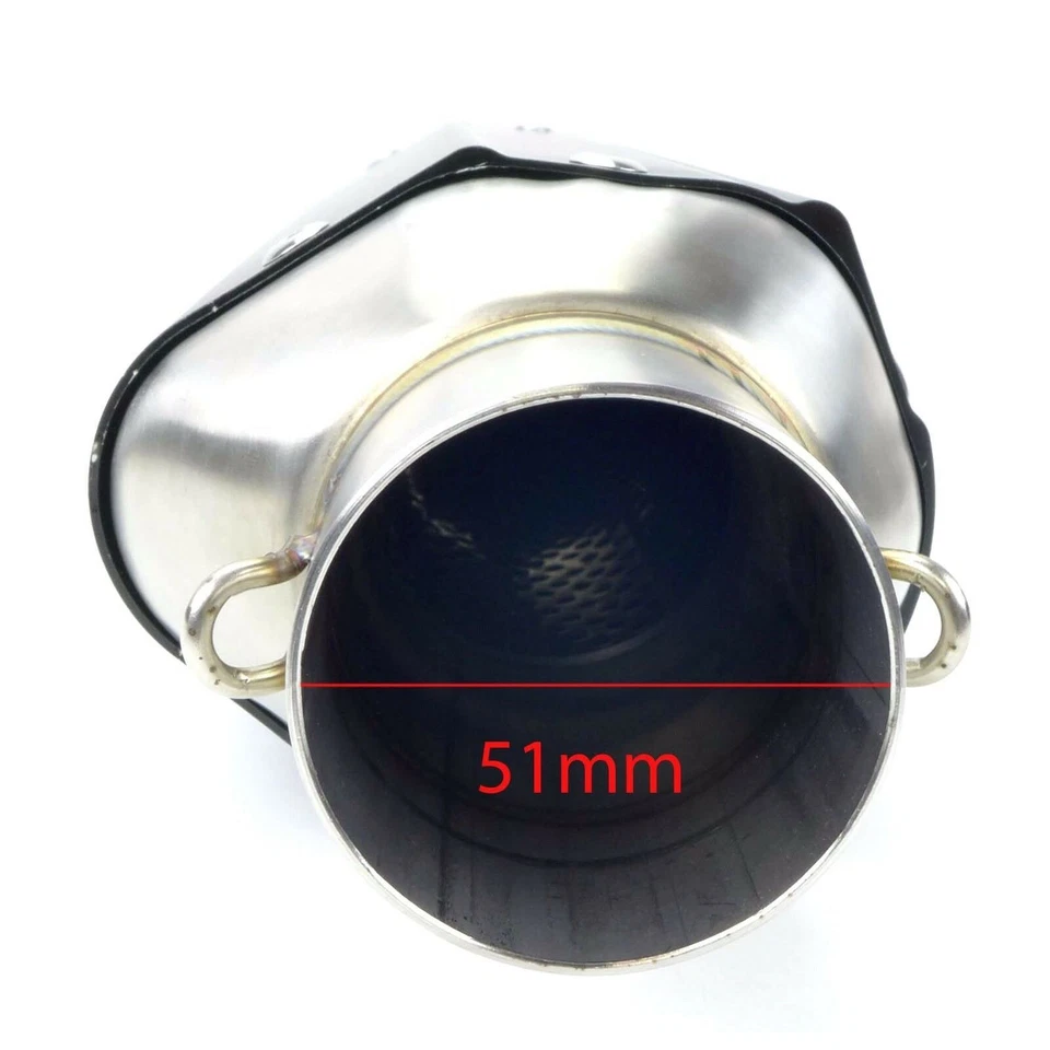 Silenciador de escape de rendimiento sin cordones para motocicleta 2FastMoto - negro 1111 Foto 4 de 4