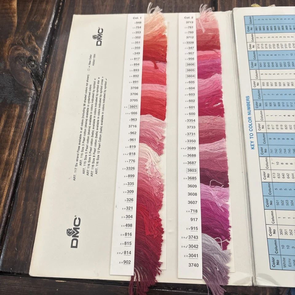 DMC Stitcher's Color Guide 390 Six Strand Embroidery Floss Samples - Image 4 of 4