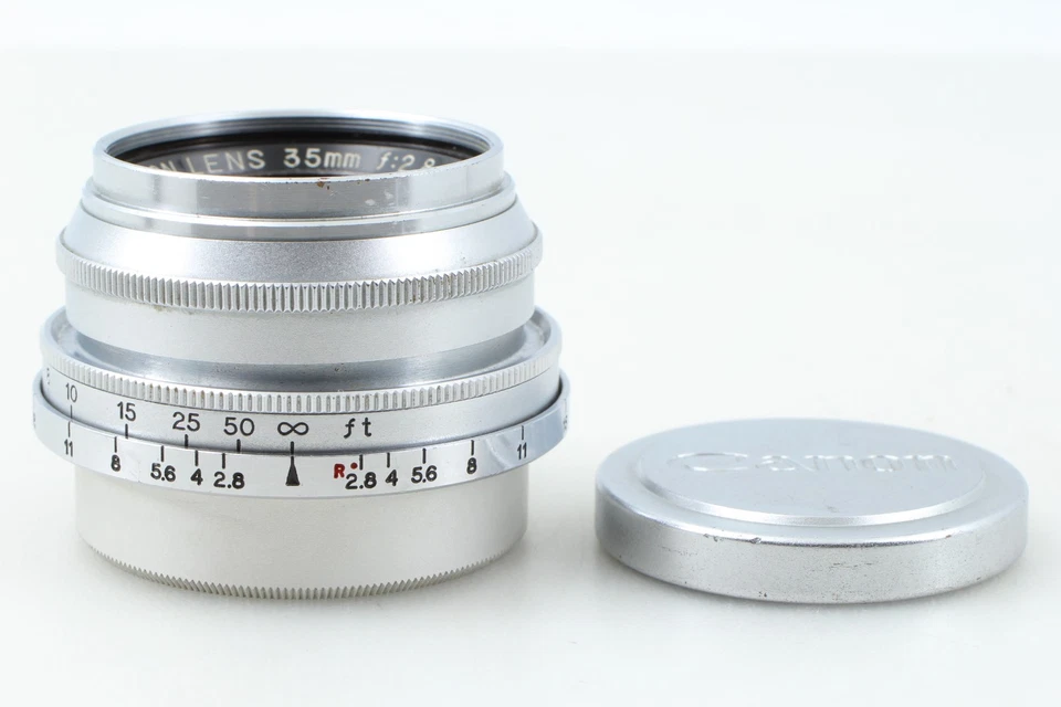 [Quase em perfeito estado] Lente Canon 35mm f/2.8 LTM L39 Leica parafuso de montagem do Japão - Imagem 2 de 4