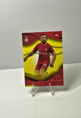 Jordan Henderson 2022-23 Topps Lineage Liverpool #27 Yellow Parallel #/75