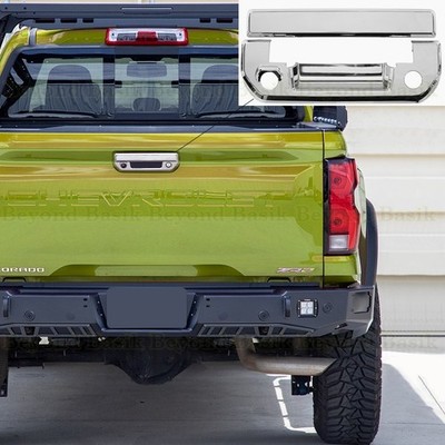 For 2023-2026 Chevy Colorado GMC Canyon CHROME Tailgate Handle COVER w/KH & BCH