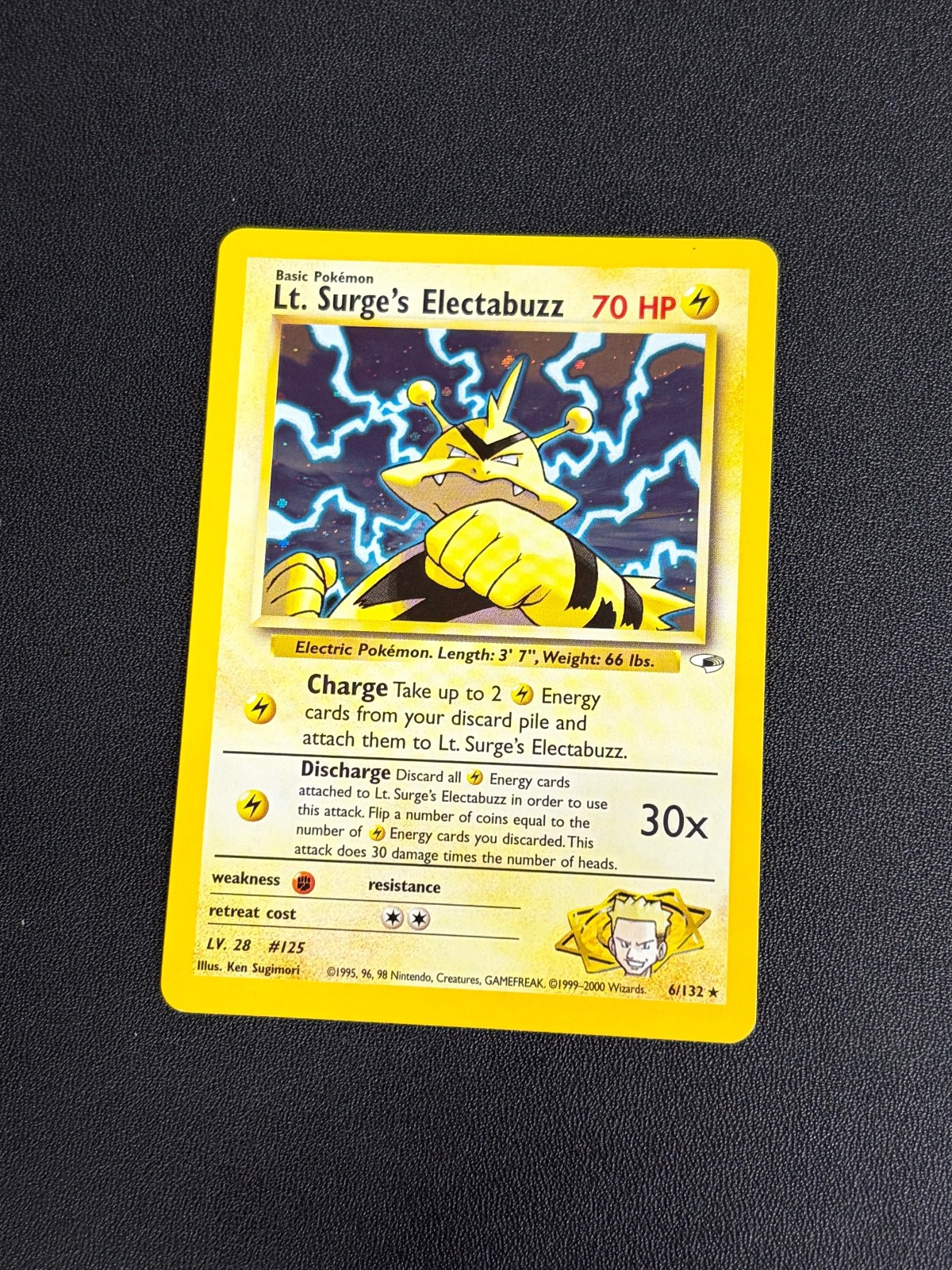 Lt. Surge's Electabuzz (6)Gym Heroes 006/132 Pokemon TCG Unlimited Holo