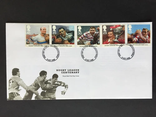 GB 1995 RUGBY LEAGUE FIRST DAY COVER BOURNEMOUTH PMK