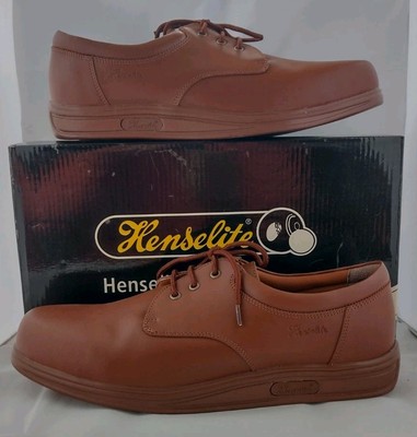 Henselite Victory Bowls Schuhe Herren Größe 11 in hellbraunem Leder. Top verpackt.