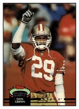 Don Griffin 1992 Stadium Club #182 San Francisco 49ers Football *260B