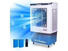 Evaporative Air Cooler 7500 CFM Portable Swamp Cooler W/ 13.2 Gal 1000 sq ft