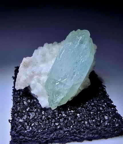 ***SWEET-Sparkling Apophyllite cristallo su Stilbite, TN miniera India*** - Foto 6 di 8