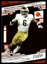 2021 Panini Prestige Jeremiah Owusu-Koramoah Rookie Cleveland Browns #249