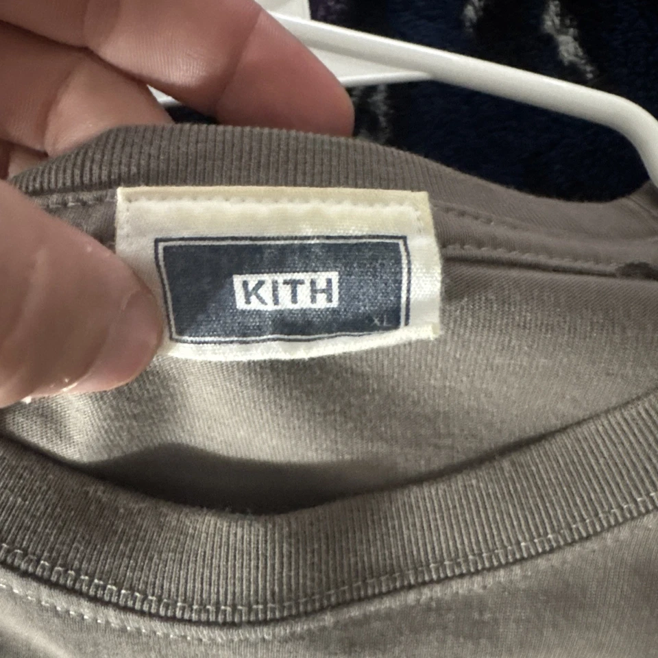 Camiseta de manga corta Kith XL marrón con logotipo bordado para hombre Foto 2 de 4