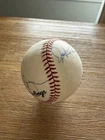 Alex Rodriguez And Jason Giambi Autographed Baseball And Holder