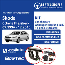 Für SKODA Octavia Fliessheck I Typ 1U2 96-10 AHK abn +13pol spez. E-Satz NEU TOP